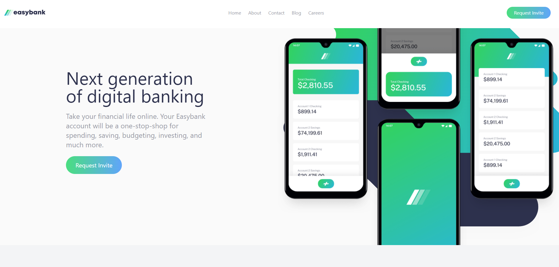 Easybank Landing Page