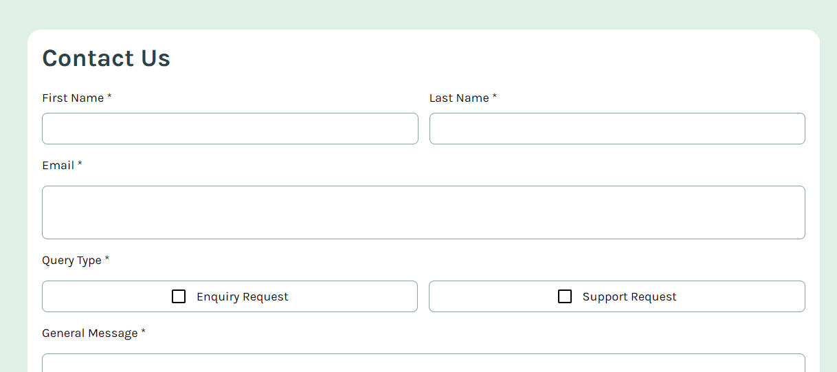Contact Form