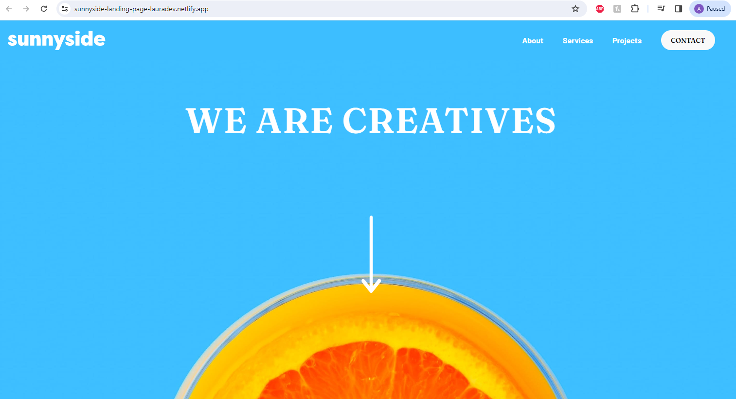 Sunnyside Landing Page